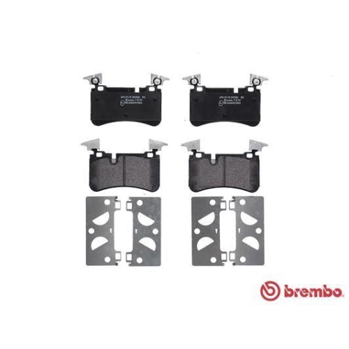 Placute frana Mercedes Clk (C209) 05.02-03.10, Clk Cabriolet (A209) 06.02-03.10, Cls (C219) 10.04-02.11, Clasa E (W211) 03.02-03.09, Clasa E T-Model (S211) 02.03-07.09, Sl (R230) 10.01-01.12, Slk (R171) 03.04-12.11, Spate, BREMBO