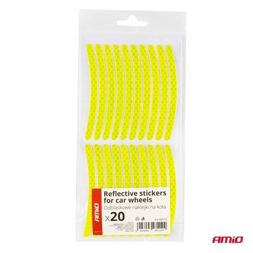 Autocolante reflectorizante pentru rotile masinii
