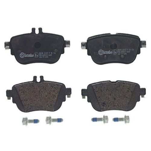 Placute frana Mercedes Cls (C257) 12.17-, Clasa E (W213) 01.16-, Clasa E All-Terrain (S213) 01.17-10.23, Clasa E Convertible (A238) 06.17-, Clasa E Coupe (C238) 12.16-, Clasa E T-Model (S213) 07.16-10.23, Spate, BREMBO