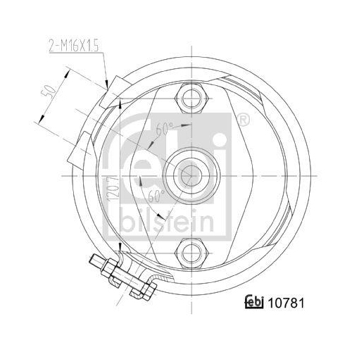 FEBI BILSTEIN Cilindru receptor frana cu membrana