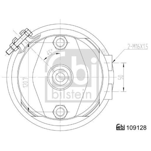 FEBI BILSTEIN Cilindru receptor frana cu membrana