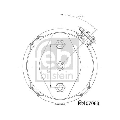 FEBI BILSTEIN Cilindru receptor frana cu membrana