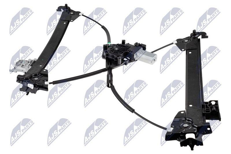 Macara geam Tesla S 2012-2021; partea din fata, stanga, cu motoras; 6006551-00-E; NTY, aftermarket