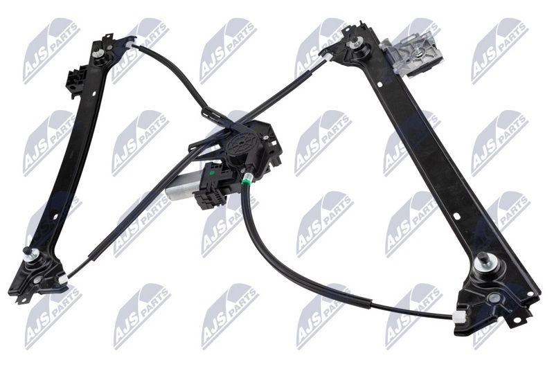 Macara geam Tesla X 2021-; partea din fata, stanga, cu motoras; 1028818-00-F; NTY, aftermarket