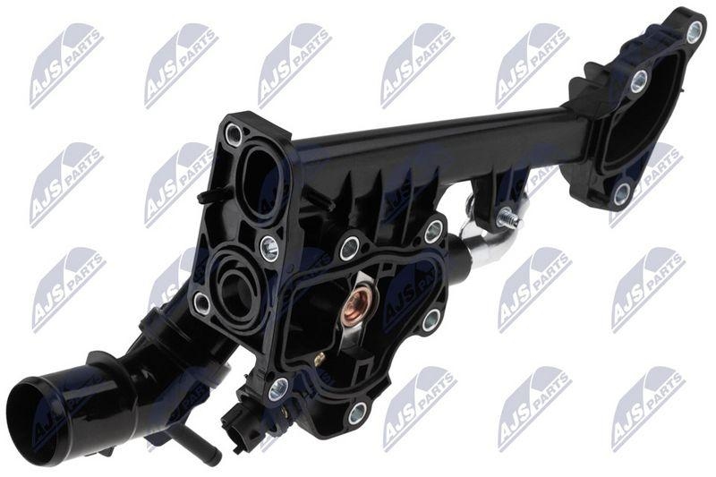 Termostat cu carcasa Fiat Doblo 2009-, Ducato 2006-, Tipo 2015-, 500l/X 2012-, Opel Combo 2012-, Jeep Cherokee 2013-, Compass 2016-, Renegade 2014-, Suzuki Sx4 S-Cross 2013-, Vitara 2015-; K68294290AA; NTY, aftermarket