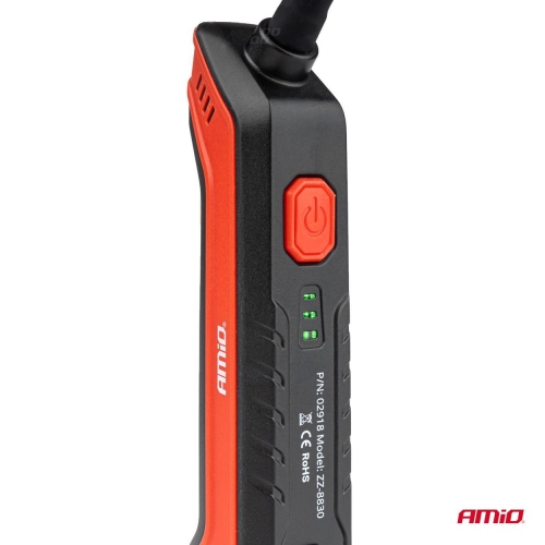 Lanterna de lucru cu brat flexibil, 4W, 2200mAh, 6500K, 400lm, cu port USB-C, AMiO