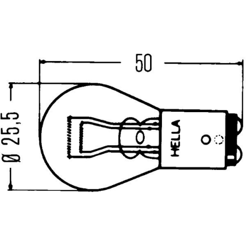 HELLA Bec incandescent