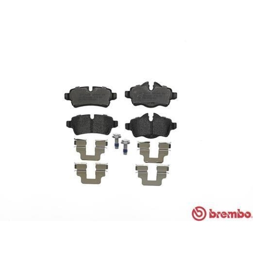 Placute frana Mini Mini (R56) 11.05-01.14, Mini Clubman (R55) 10.06-12.15, Mini Clubvan (R55) 12.12-06.14, Mini Convertible (R57) 10.07-06.15, Mini Coupe (R58) 12.10-05.15, Mini Roadster (R59) 01.11-04.15, Spate, BREMBO