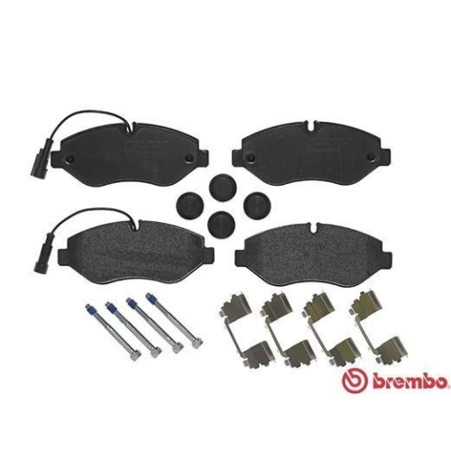 Placute frana Nissan Cabstar (F24m F24w) 09.06-12.13, Fata, BREMBO
