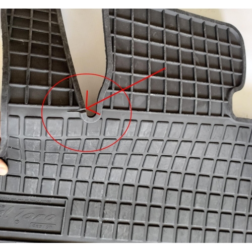Set covorase auto din cauciuc pentru Mini Clubman 1 2007-2014, presuri RapidAuto, Negru ; COVORAS SOFER RUPT -VEZI POZE