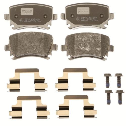 Placute frana Seat Leon Box / Liftback (5f1), Leon St Box / Estate (5f8); Skoda Superb 2 (3t4), Superb 2 Estate (3t5); Vw Eos (1f7, Golf 5 (1k1), Golf 6 (5k1), Scirocco 3 (137, punte Spate, nu este pregatit pentru senzor uzura; TRW