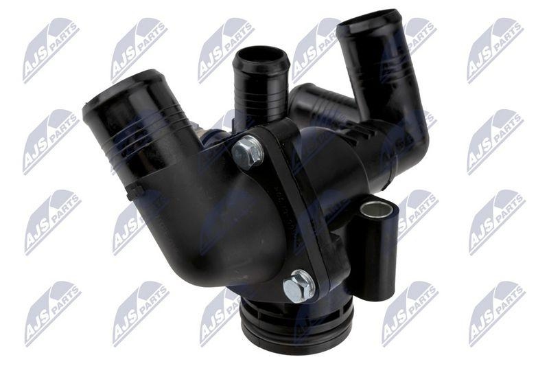 Termostat cu carcasa Peugeot Boxer 2.2 HDI 2006-, Citroen Jumper II 2.2 HDI 2006-, Fiat Ducato 2.2 Multijet 2006-; BK2Q8A586AB; NTY, aftermarket
