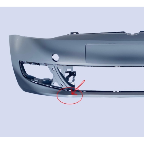 Bara fata VW Polo (6R), 08.2009-12.2017, grunduit, fara gauri spalatoare faruri, 6R0807221R; PREZINTA URME DE ZGARIETURI