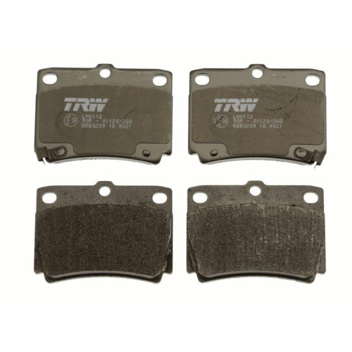 Placute frana Mitsubishi Pajero 2 Canvas Top (V2 W, Pajero 3 (V7 W, Pajero 3 Canvas Top (V6 W, Pajero Sport 1 (K7, Pajero Sport 3 (Ks ), punte spate, cu indicator uzura acustic, TRW