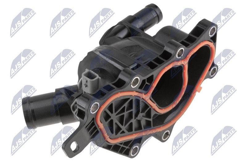 Termostat cu carcasa Renault Megane IV 1.0 2016-, Clio V 1.3 2019-, Captur II 1.3 2020-, Arkana 1.3 2020-, Dacia Jogger 1.0 2021-; 110605999R; NTY, aftermarket