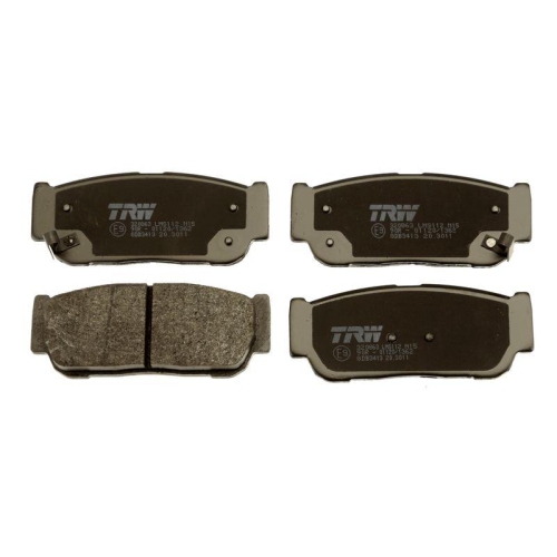 Placute frana Ssangyong Rodius I, Rodius 2 Van (Ca1), Rodius Ii, 2.7 XDI, 2.7 Xdi 4WD, 3.2, 3.2 4WD, e-XDi, e-XDi 4WD, 2.0 xdi, 2.0 Xdi 4WD, 2.2 Xdi, 2.2 Xdi 4WD, punte spate, cu indicator uzura acustic, TRW