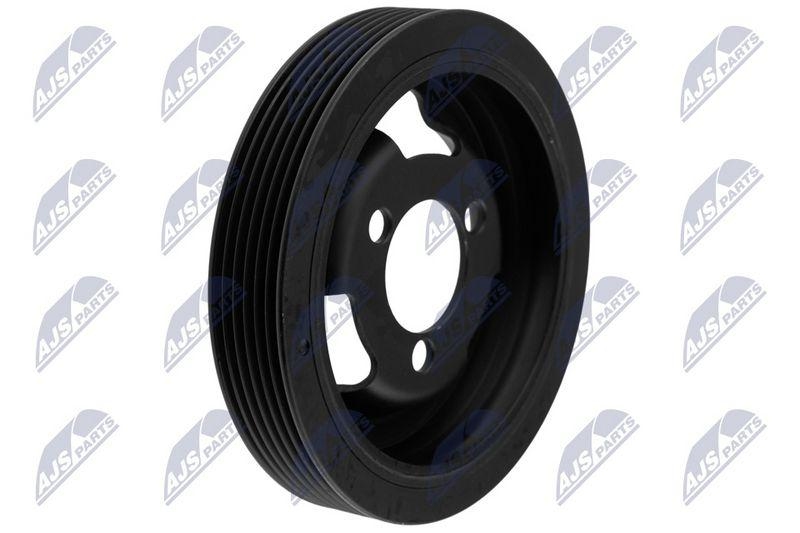 Fulie curea, arbore cotit Mini 1.6 2009-, BMW Seria 1 1.6 2011-, Citroen Berlingo, C3, C4, C5 1.6 2009-, Ds 1.6 2015-, Peugeot 207 1.6 2007-, 208 1.6 2012-, 308 1.6 2009-, Opel Astra L 1.6 2020-; 11237622909; NTY, aftermarket
