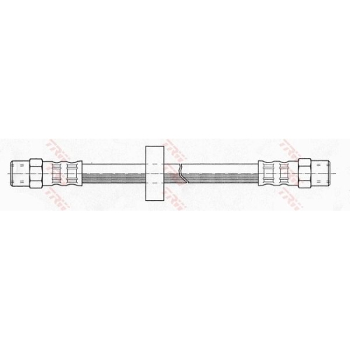 Furtun frana spate TRW, Audi 100, 200, 50, 80, A6 (C4), Coupe, VW Derby, Golf I, Golf II, Jetta II, Passat, 1973-1997, Polo, 1975-1994, Scirocco, Transporter III, 1979-1992, partea stanga, spate; puntea spate; stanga; Sistem de franare : hidraulic