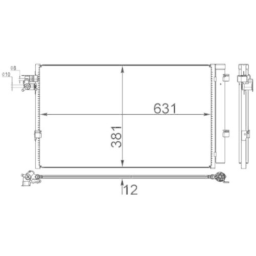 MAHLE Condensator, climatizare BEHR *** PREMIUM LINE ***