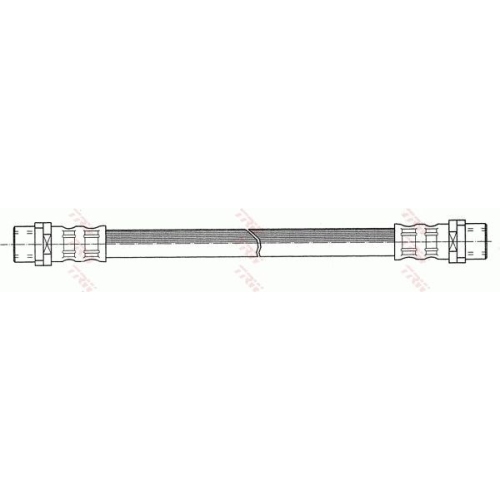 Furtun frana spate TRW, Audi 80 (B4), 1994-1996, A4 (B5), 1994-2001; Bmw Seria 7 (E38), 03.94-11.01, Z8 Roadster (E52), 01.2000-12.03, partea stanga=dreapta, spate; puntea spate; interior; stanga; dreapta; Sistem de franare : hidraulic