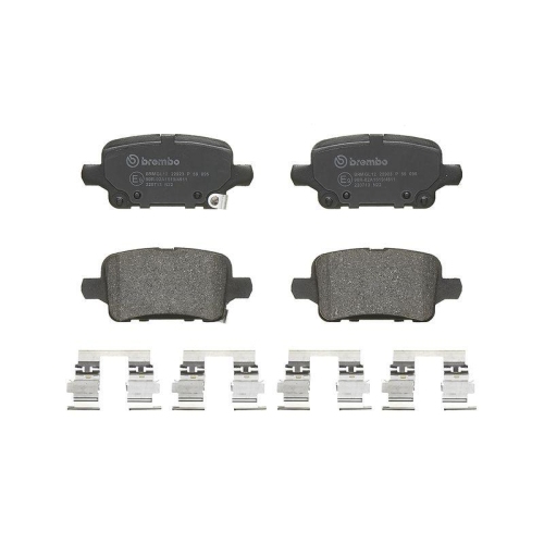 Placute frana Opel Insignia B Country Tourer (Z18) 06.17-, Insignia B Grand Sport (Z18) 03.17-, Insignia B Sports Tourer (Z18) 03.17-, Insignia B Sports Tourer Estate Van (Z18) 03.17-, Spate, BREMBO