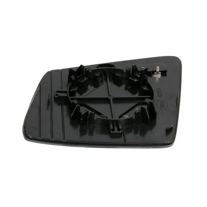 Geam oglinda exterioara Mercedes Clasa G (W461/463) 2012-09.2018, GL (X164/X166) 2011-06.2012/06.2012-12.2015, GLK (X204) 10.2008-12.2015, ML (W164) 2010-11.2011, ML (W166) 11.2011-09.2015, R (V251) 04.2010-2015; dreapta, 4 pini, crom, incalzita, asferica