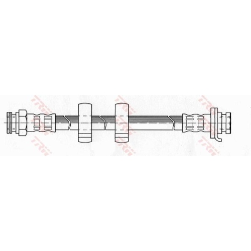 Furtun frana fata TRW, Alfa Romeo GTV, 1994-2005, Spider, 1994-2005; Fiat Coupe, 1993-2000, partea stanga=dreapta, Fata; puntea fata; stanga; dreapta; Tip frina : frane disc; Sistem de franare : hidraulic