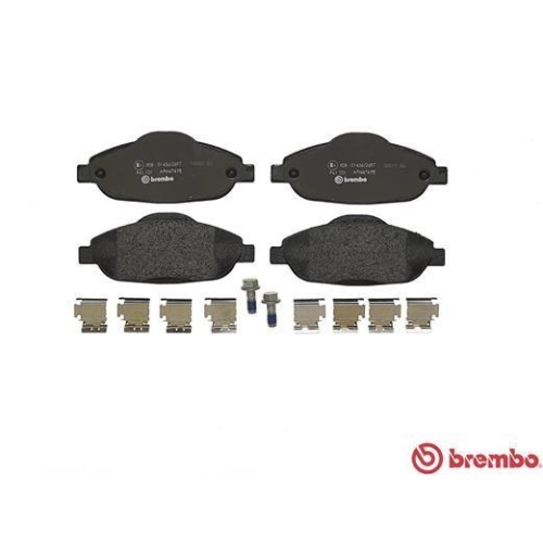 Placute frana Peugeot 3008 Mpv (0u) 05.09-12.17, 3008 Van (0u) 05.09-12.17, 308 Cc (4b) 02.09-12.15, 308 I (4a 4c) 09.07-12.16 , Fata, BREMBO