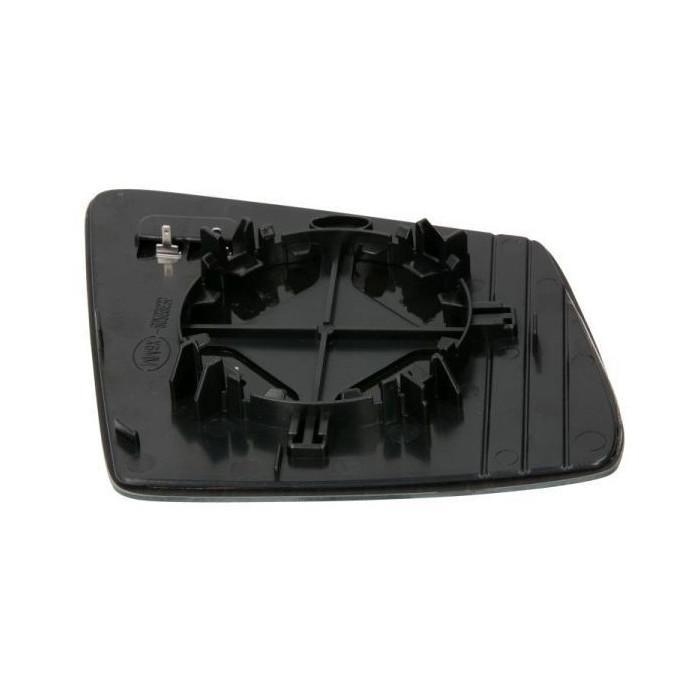 Geam oglinda exterioara Mercedes Clasa G (W461/463) 2012-09.2018, GL (X164/X166) 2011-06.2012/06.2012-12.2015, GLK (X204) 10.2008-12.2015, ML (W164) 2010-11.2011, ML (W166) 11.2011-09.2015, R (V251) 04.2010-2015; stanga, 4 pini, crom, incalzita, asferica