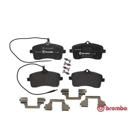 Placute frana Peugeot 407 (6d) 02.04-12.11, 407 Sw (6e 6d) 05.04-12.11, 407 Sw Box / Estate (6e) 08.04-12.10, Fata, BREMBO