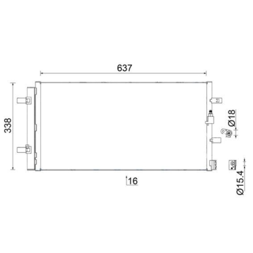 MAHLE Condensator, climatizare BEHR
