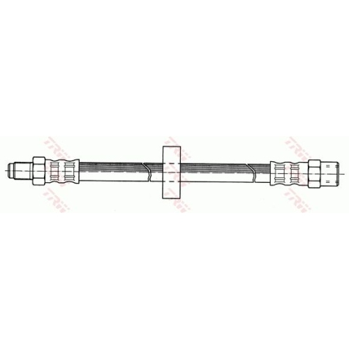 Furtun frana spate TRW, Audi A8, 1994-2005, partea stanga=dreapta, spate; puntea spate; stanga; dreapta; Sistem de franare : hidraulic
