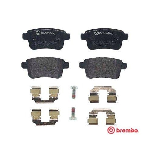Placute frana Renault Kangoo / Grand Kangoo 2 (Kw0/1) 02.08-, Kangoo Be Bop (Kw0/1) 02.09-, Kangoo Express (Fw0/1) 02.08-, Spate, BREMBO