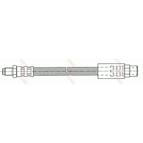 Furtun frana spate TRW, Audi 100, (C3/C4) 1982-1994, 200, 1983-1991, 80 (B4), 1994-1996, A4 (B5), 1994-2001, V8, 1988-1994, partea stanga=dreapta, spate; puntea spate; stanga; dreapta; Sistem de franare : hidraulic
