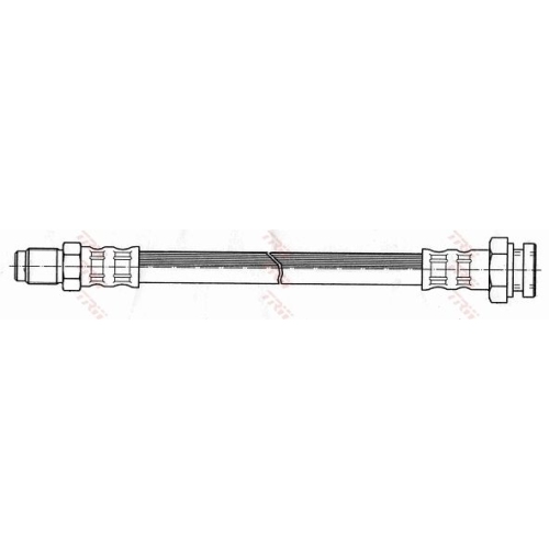 Furtun frana spate TRW, Seat Marbella 1986-1999, Terra 1987-1996, partea stanga, spate; puntea spate; stanga; Tip frina : diSC / tambur; Sistem de franare : hidraulic