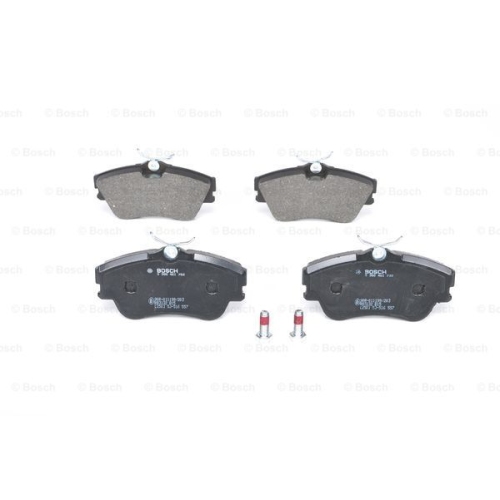 Set placute frana Bosch 0986461753, parte montare : Punte Fata, Volkswagen Transporter T4, 1990-2003