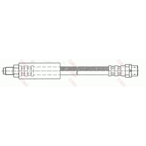 Furtun frana fata TRW, Bmw Seria 7 (E38), 03.94-11.01, partea stanga=dreapta, Fata; puntea fata; stanga; dreapta; exterior; Sistem de franare : hidraulic