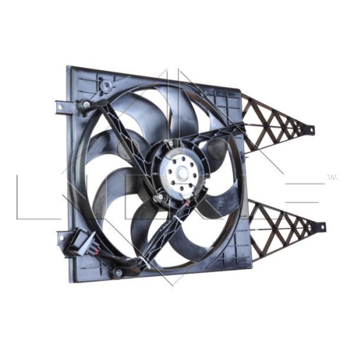 Ventilator radiator GMV Seat Cordoba (6l2), Ibiza 4 (6l1), Ibiza 5 (6j5, 6p1), Toledo 4 (Kg3); Skoda Fabia 2 5J, Fabia 1 (6y), Fabia 3 (Nj3), Rapid (Nh3), Roomster (5j); Vw Fox (5z1, 5z3), Polo (6R), Polo (9n) Nrf 47374