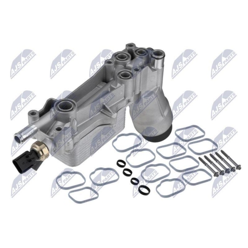 Radiator racire motor cu filtru Jeep Grand Cherokee 3.0, 3.6 2014-, Cherokee 3.2 2014-, Wrangler 3.6 2014-, Dodge Ram 1500 3.0, 3.6, 5.7 2014-, 2 senzori, versiune Aluminiu, 68105583AF
