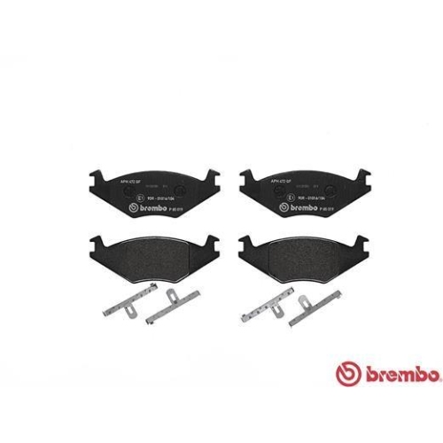 Placute frana Seat Cordoba (6k1 6k2) 02.93-12.02, Ibiza 2 (6k1) 03.93-05.02; Vw Golf 2 (19e 1g1) 08.83-12.92, Golf 2 Van (19e 1g1) 08.83-07.91, Jetta 2 (19e 1g2 165) 08.83-12.92, Passat B1 Variant (33) 05.73-10.81, Polo Classic (86c 80) 01.85-09.94, Polo