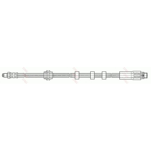 Furtun frana fata TRW, Bmw Seria 5 (E60), 12.2001-03.2010, 5 Touring (E61), 03.2004-12.2010, 6 (E63), 09.03-12.2010, 6 Cabriolet (E64), 03.2004-12.2010, partea stanga=dreapta, Fata; puntea fata; stanga; dreapta