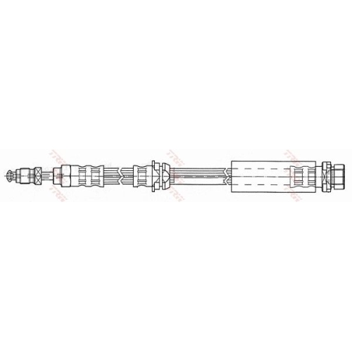 Furtun frana fata TRW, Ford Fiesta V (Jh , Jd ), 11.01-2014, Fiesta V Van, 05.02-12.2010, Fusion (Ju ), 08.2002-12.2012, partea stanga=dreapta, Fata; puntea fata; stanga; dreapta