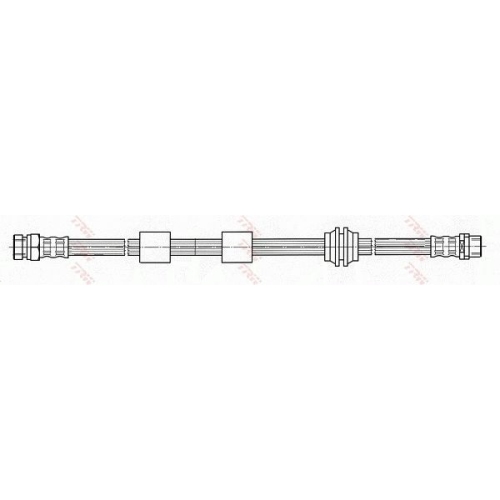 Furtun frana fata TRW, Ford Galaxy (Wgr), 03.1995-05.2006; Seat Alhambra, 04.1996-03.2010; VW Sharan (7M), 05.1995-03.2010, partea stanga=dreapta, Fata; puntea fata; stanga; dreapta