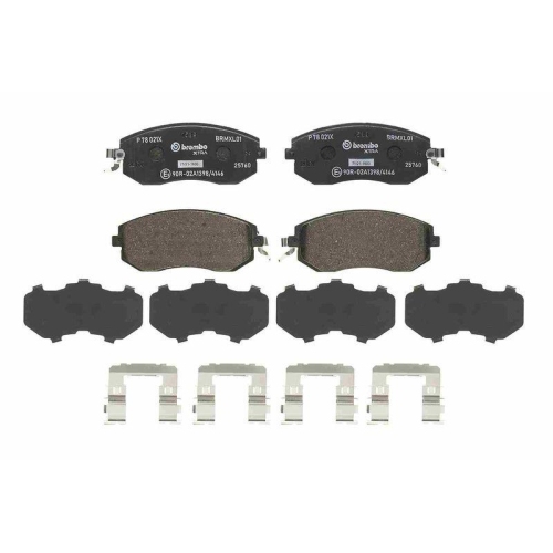 Placute frana Subaru Brz 06.12-, Forester (Sh) 12.07-, Forester (Sj) 11.12-, Impreza Liftback (Gp) 10.11-, Impreza Liftback (Gr Gh G3) 03.07-05.14, Impreza Saloon (Ge Gv) 01.07-, Impreza Sedan (Gj) 07.11-, Legacy 5 (Bm) 05.09-, Legacy 5 Estate (Br) 06.08-