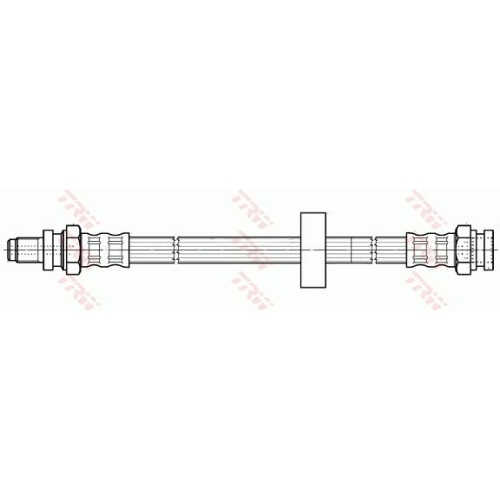 Furtun frana spate TRW, Smart Cabrio/ City-Coupe (450), 1998-2004, Crossblade (450), 2002-2003, Fortwo Cabriolet/Coupe (450), 01.2004-02.07, Roadster (452), 2003-2005, partea stanga=dreapta, spate; puntea spate; stanga; dreapta