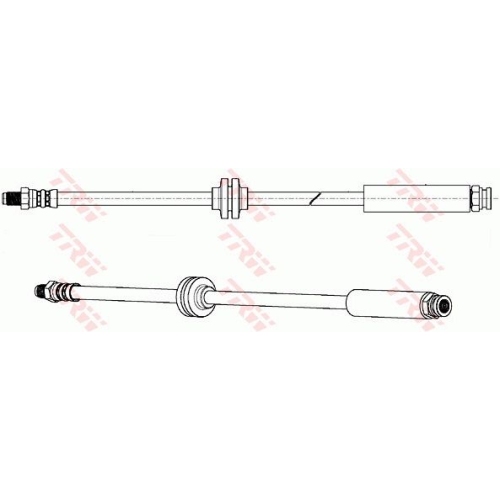 Furtun frana spate TRW, Citroen Jumper, 04.2006-; Fiat Ducato (250/290), 07.2006-; Peugeot Boxer 04.2006-, partea stanga=dreapta, spate; axa spate, ambele parti