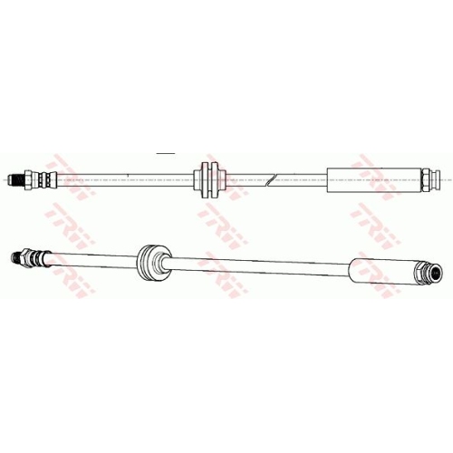 Furtun frana spate TRW, Citroen Jumper, 04.2006-; Fiat Ducato (250/290), 07.2006-; Peugeot Boxer 04.2006-, partea stanga=dreapta, spate; axa spate, ambele parti