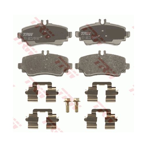 Set placute frana Trw GDB1292, parte montare : Punte fata
