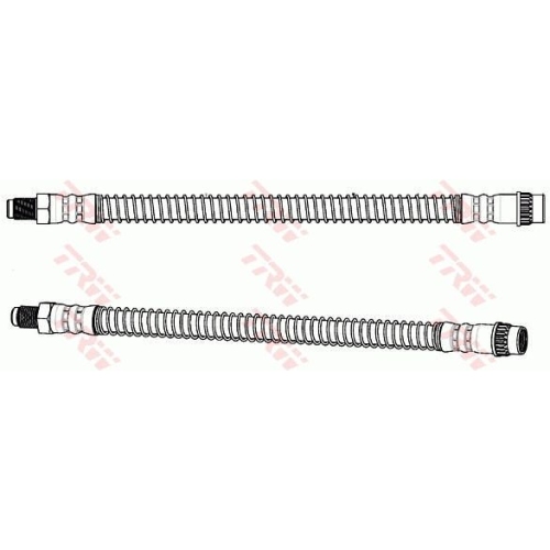 Furtun frana spate TRW, Opel Vivaro A (X83), 2001-, Vivaro B (X82), 2014-, Renault Trafic III, 2014-, partea stanga=dreapta, spate; axa spate, ambele parti; exterior; Tip frina : frane disc; Sistem de franare : hidraulic