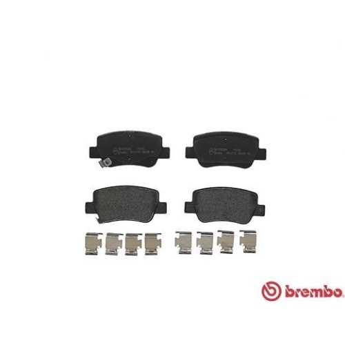 Placute frana Toyota Avensis Estate ( T27) 11.08-10.18, Avensis Sedan ( T27) 11.08-10.18, Spate, BREMBO